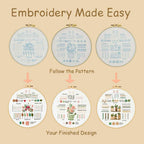 Finished embroidery designs