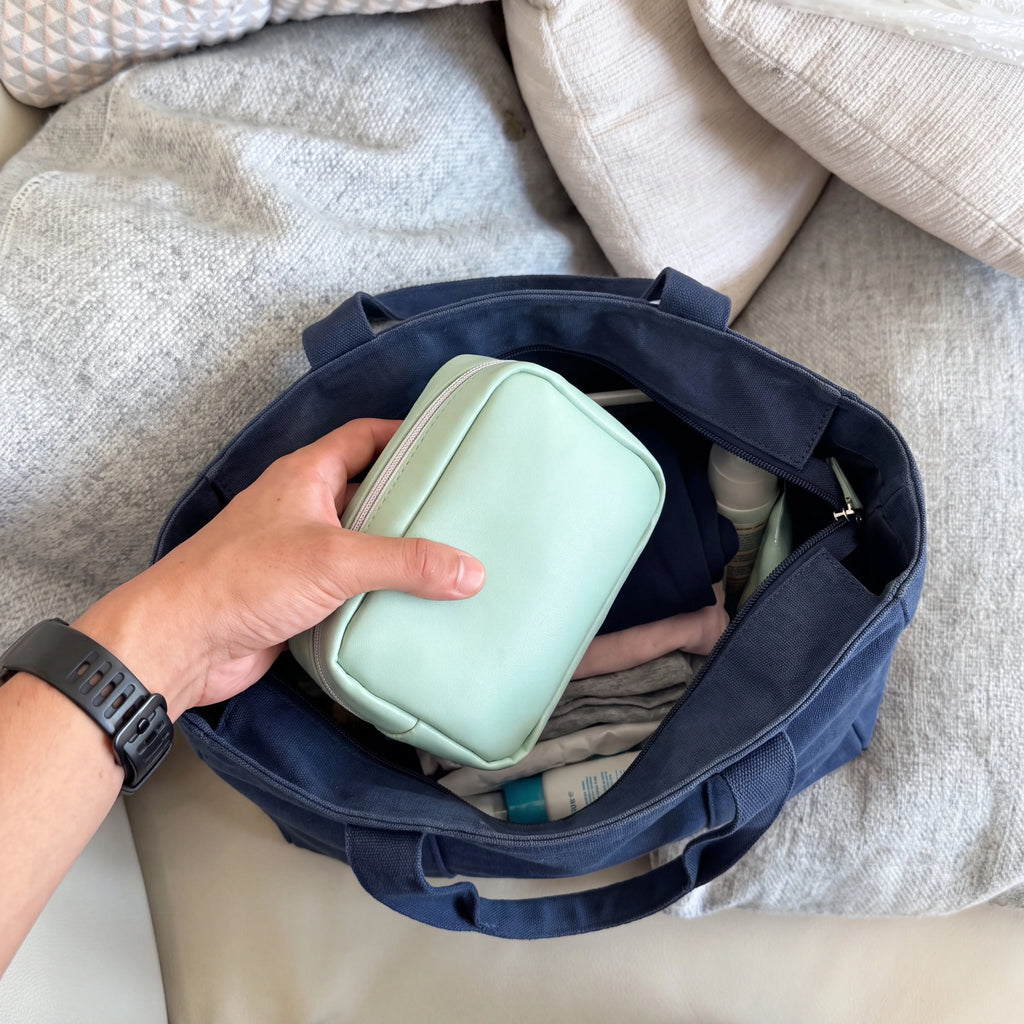Travel Pill Organizer Bag — Mint Green product view 2