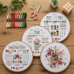 Bee style embroidery kit