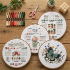 Butterfly style embroidery kit